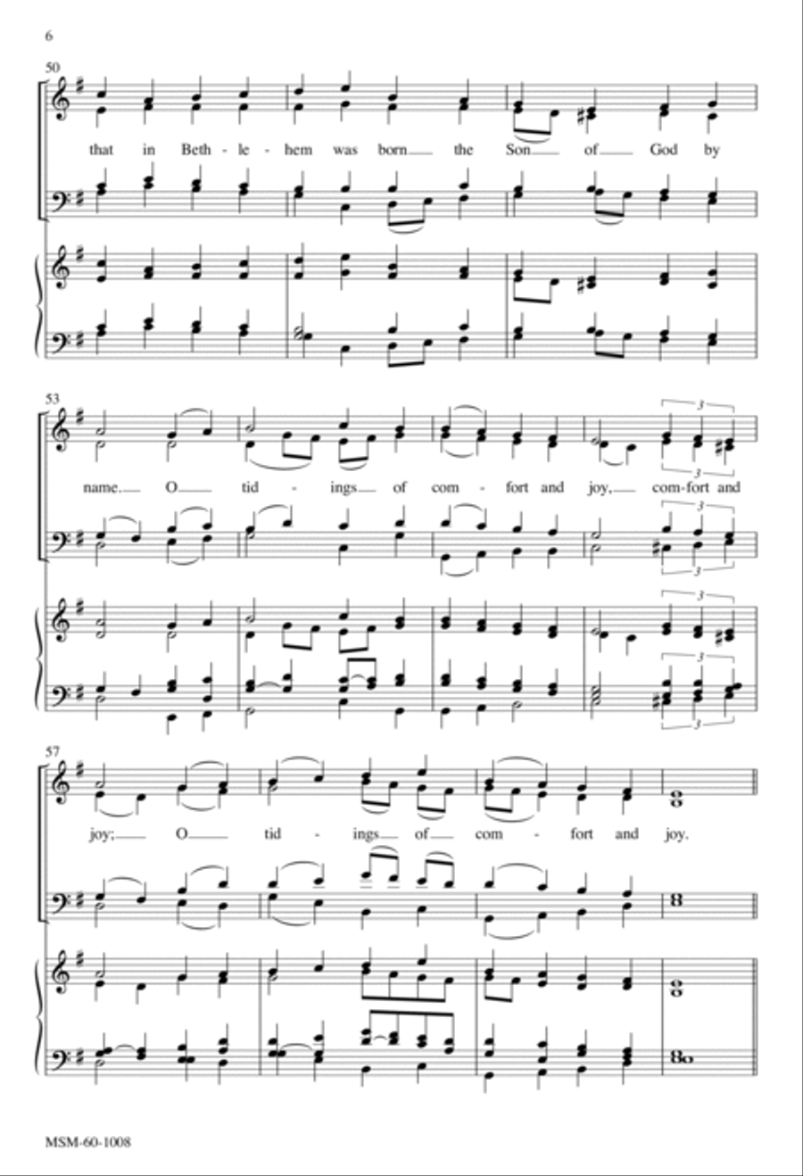 God Rest You Merry, Gentlemen 4-Part scores gallery preview page 6