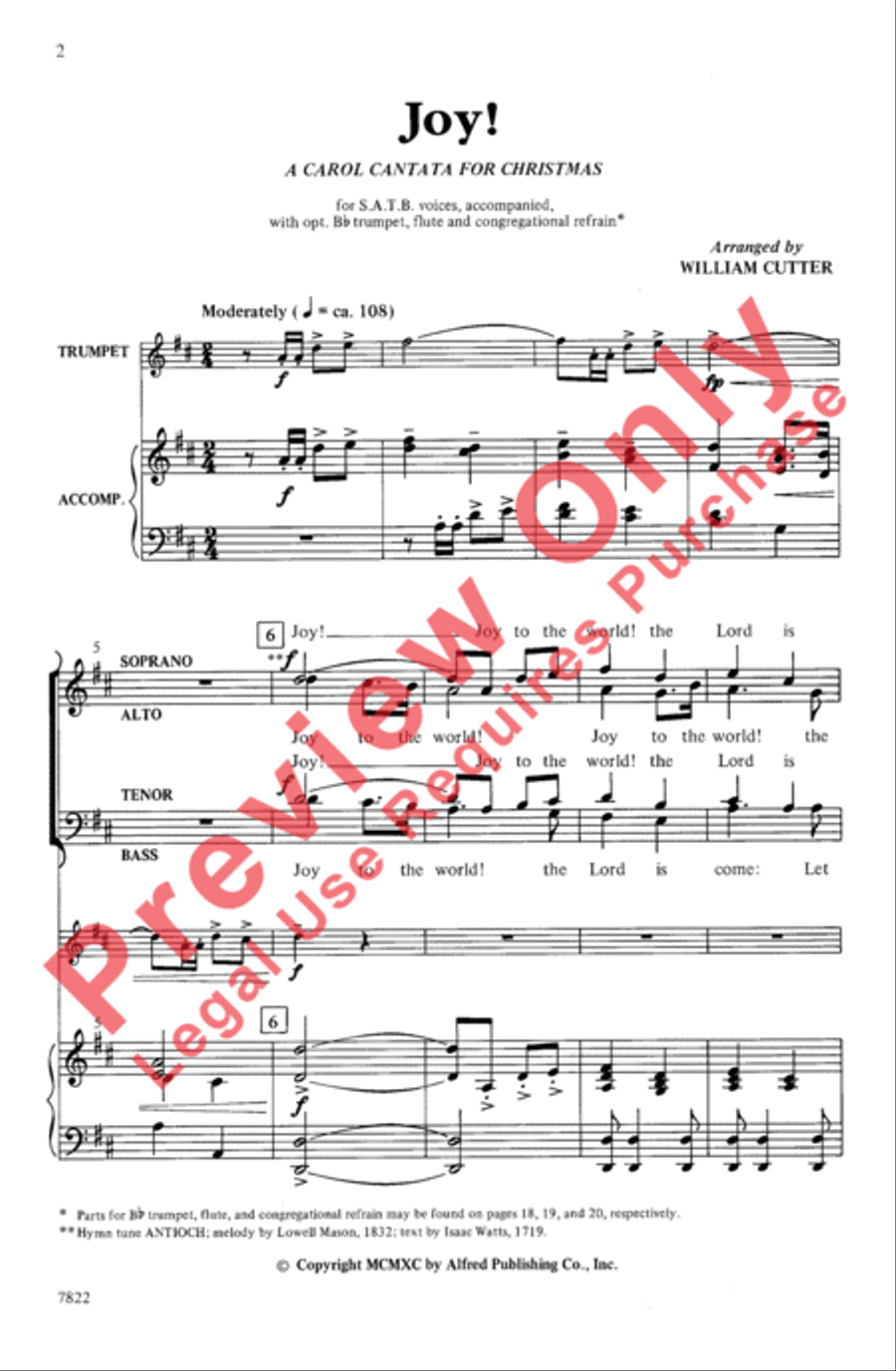Joy: A Carol Cantata for Christmas 4-Part scores gallery preview page 2