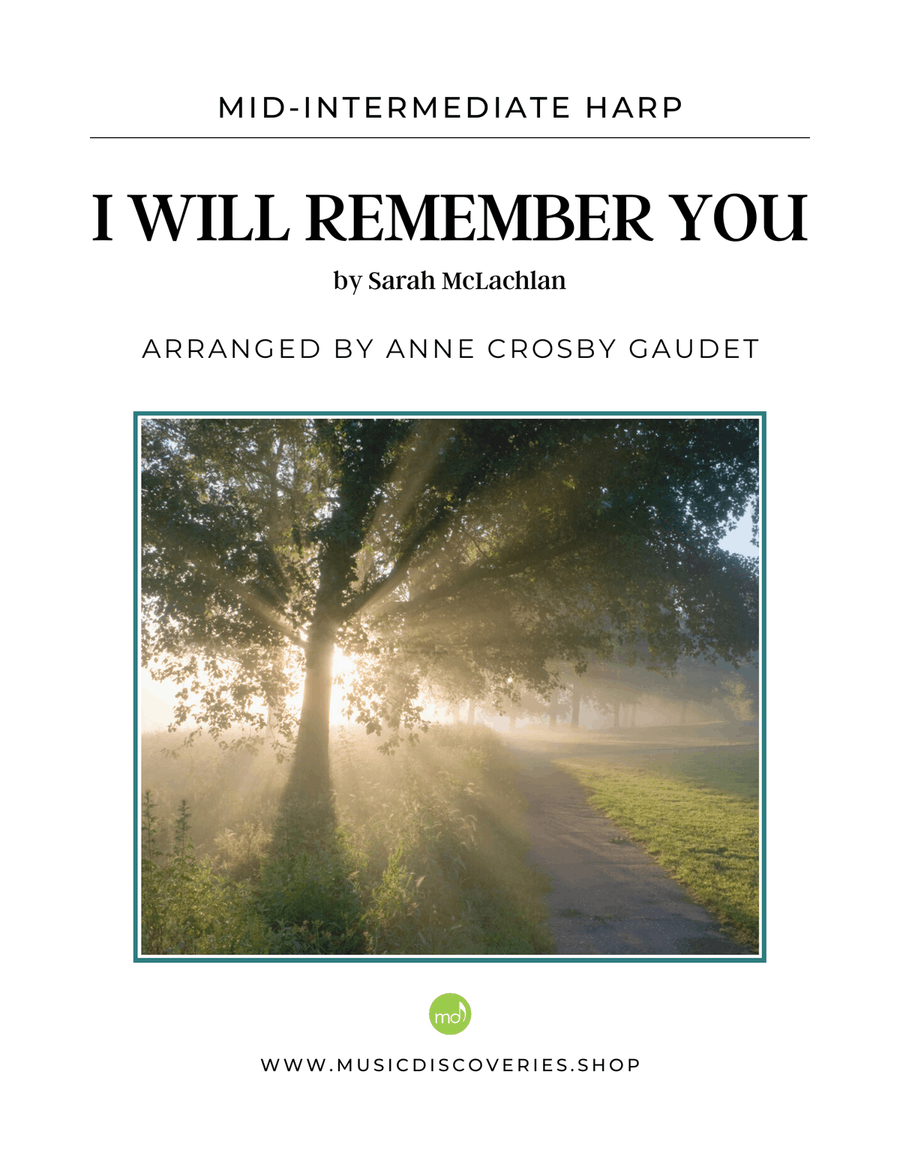 I Will Remember You Harp scores gallery preview page 1