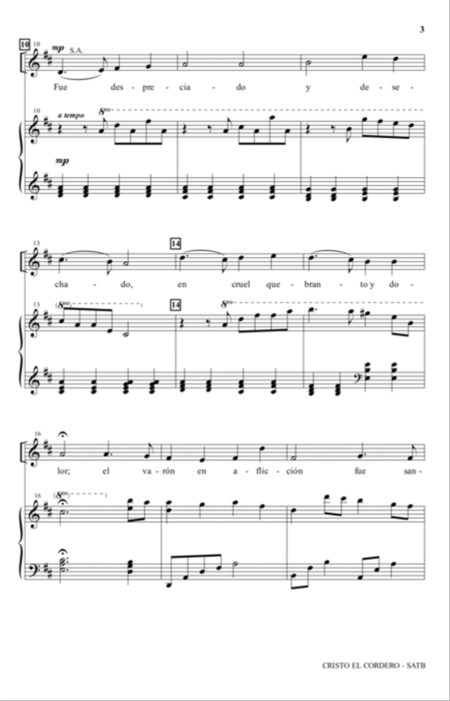 Cristo el Cordero Cristo el Cordero Piano, Vocal, Guitar scores gallery preview page 2