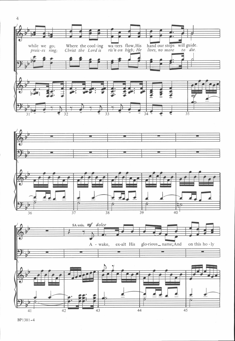Awake, Awake! Awake, Awake! 4-Part scores gallery preview page 4