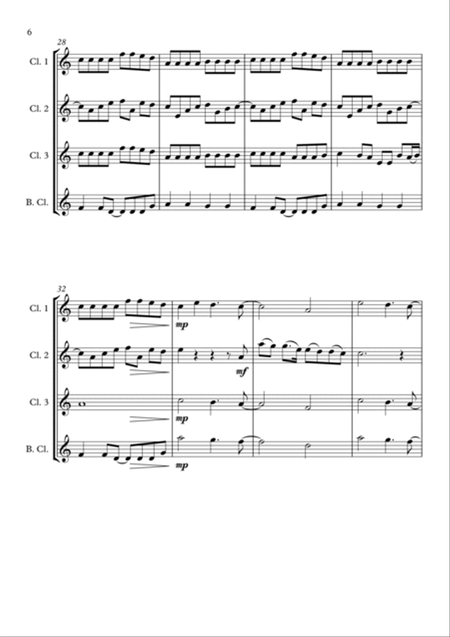 I'm Good (blue) Woodwind Ensemble scores gallery preview page 6