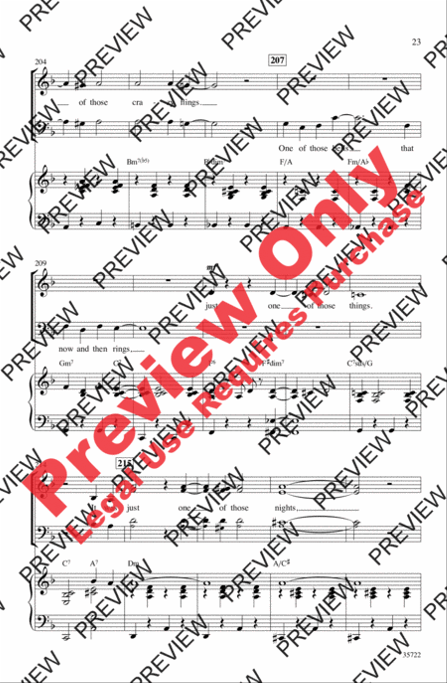 Let's Fall in Love 3-Part scores gallery preview page 23