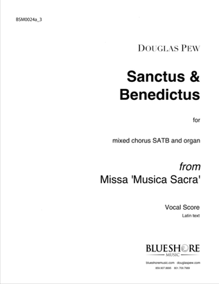 Sanctus & Benedictus, SATB and Organ