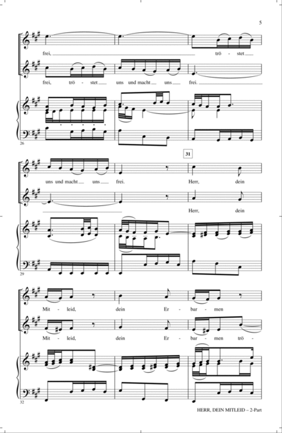 Herr, Dein Mitleid (arr. Arkadi Serper) 2-Part scores gallery preview page 3
