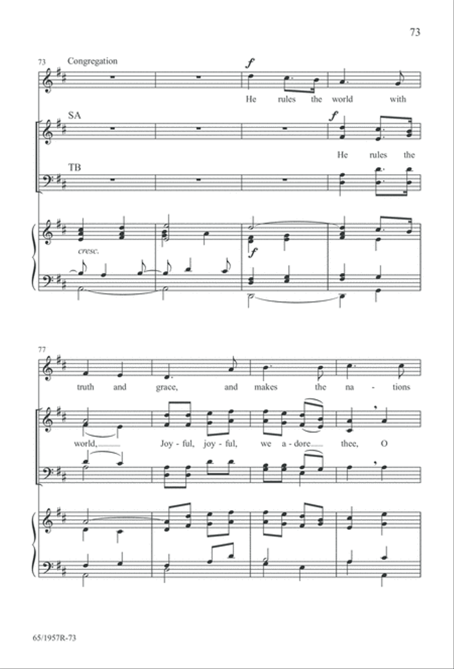 Festival of Lessons and Carols 4-Part scores gallery preview page 74