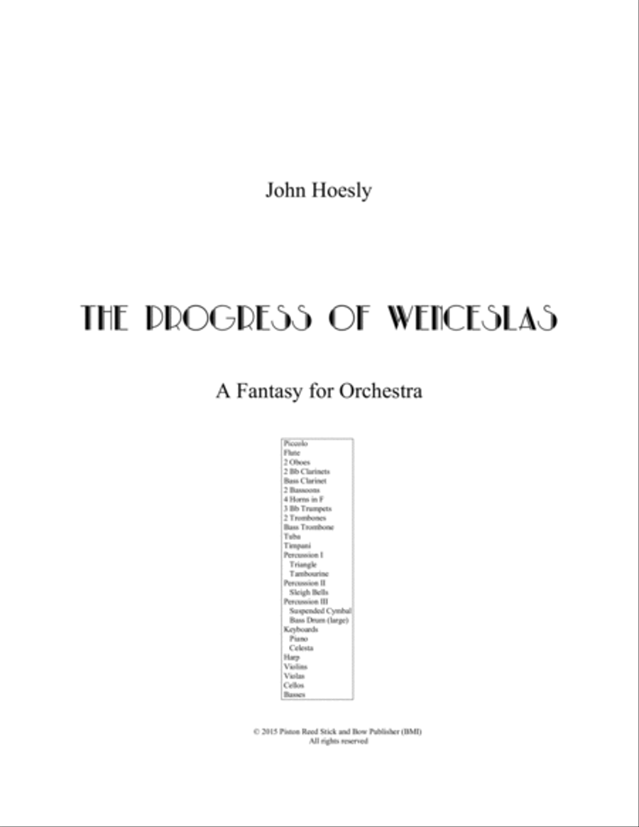 Progress of Wenceslas, The (Good King Wenceslas)- orchestra Full Orchestra scores gallery preview page 2