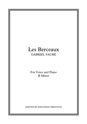 Book cover for Les Berceaux (B Minor)