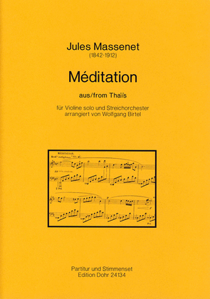 Méditation aus Thais (für Violine solo und Streichorchester)