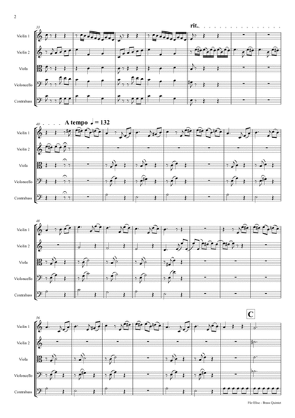 For Elise - Ludwig van Beethoven - String Orchestra