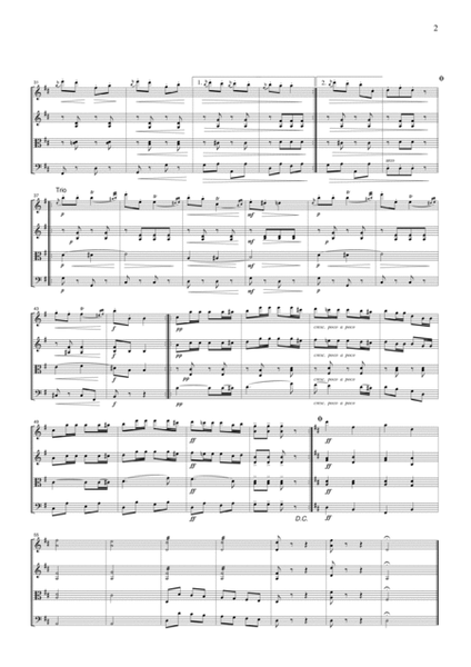 J.Strauss Annen Porka, for string quartet, CS102