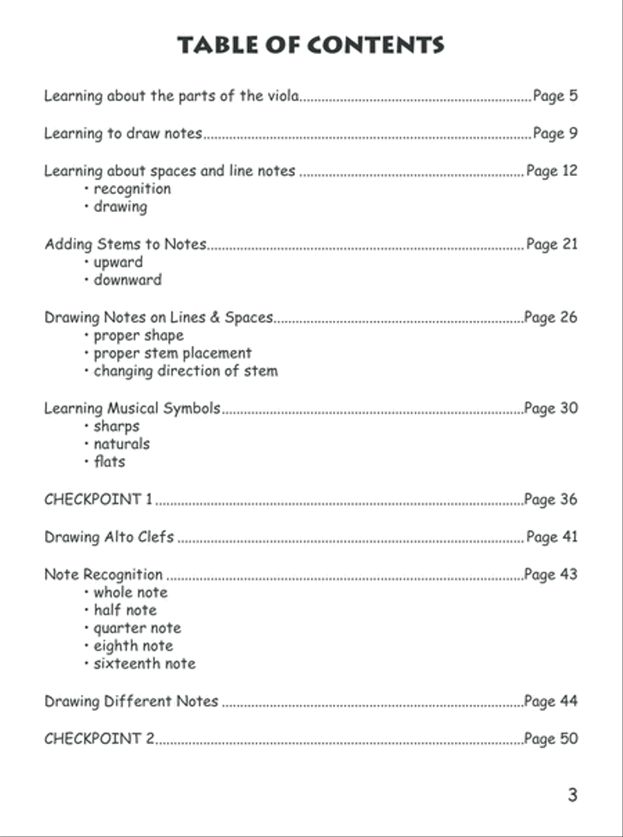 Beginner Viola Theory for Children, Book One Viola Solo scores gallery preview page 4
