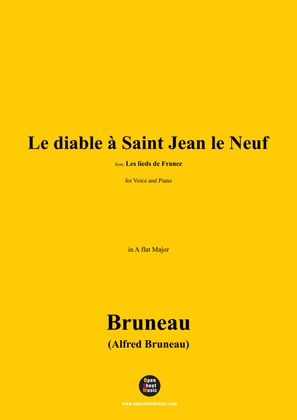 Book cover for Alfred Bruneau-Le diable à Saint Jean le Neuf,in A flat Major