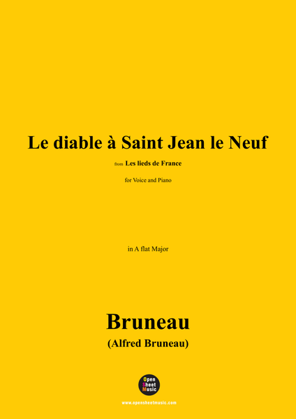 Alfred Bruneau-Le diable à Saint Jean le Neuf,in A flat Major