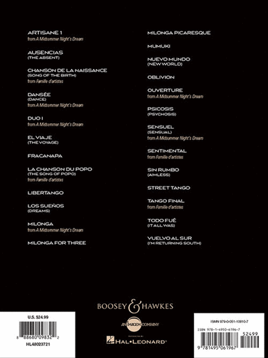 25 Piazzolla Tangos for Alto Saxophone and Piano Alto Saxophone scores gallery preview page 7