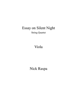 Essay on Silent Night - (string quartet) Viola part