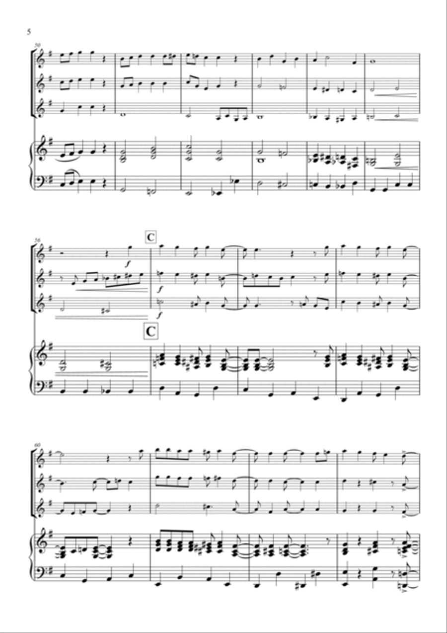 Santa Claus Is Comin' To Town Violin Solo scores gallery preview page 6