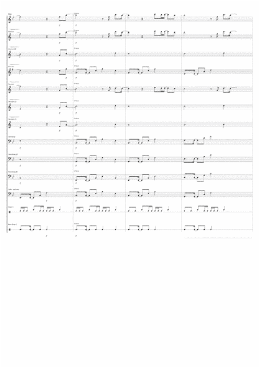 How Great Is Our God - Score Only Marching Band scores gallery preview page 5