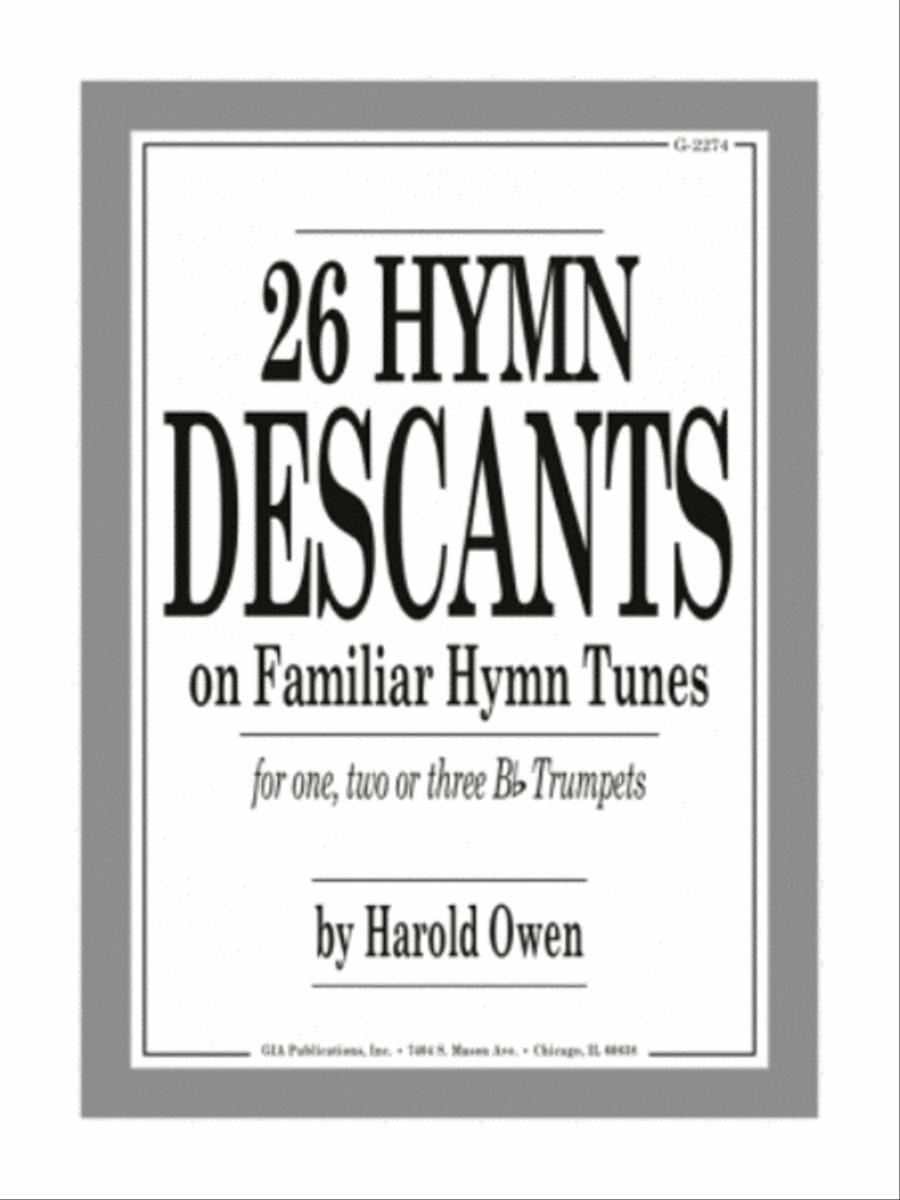 Twenty-Six Hymn Descants on Familiar Hymn-Tunes Trumpet scores gallery preview page 1