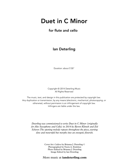 Duet in C Minor for Flute and Cello image number null