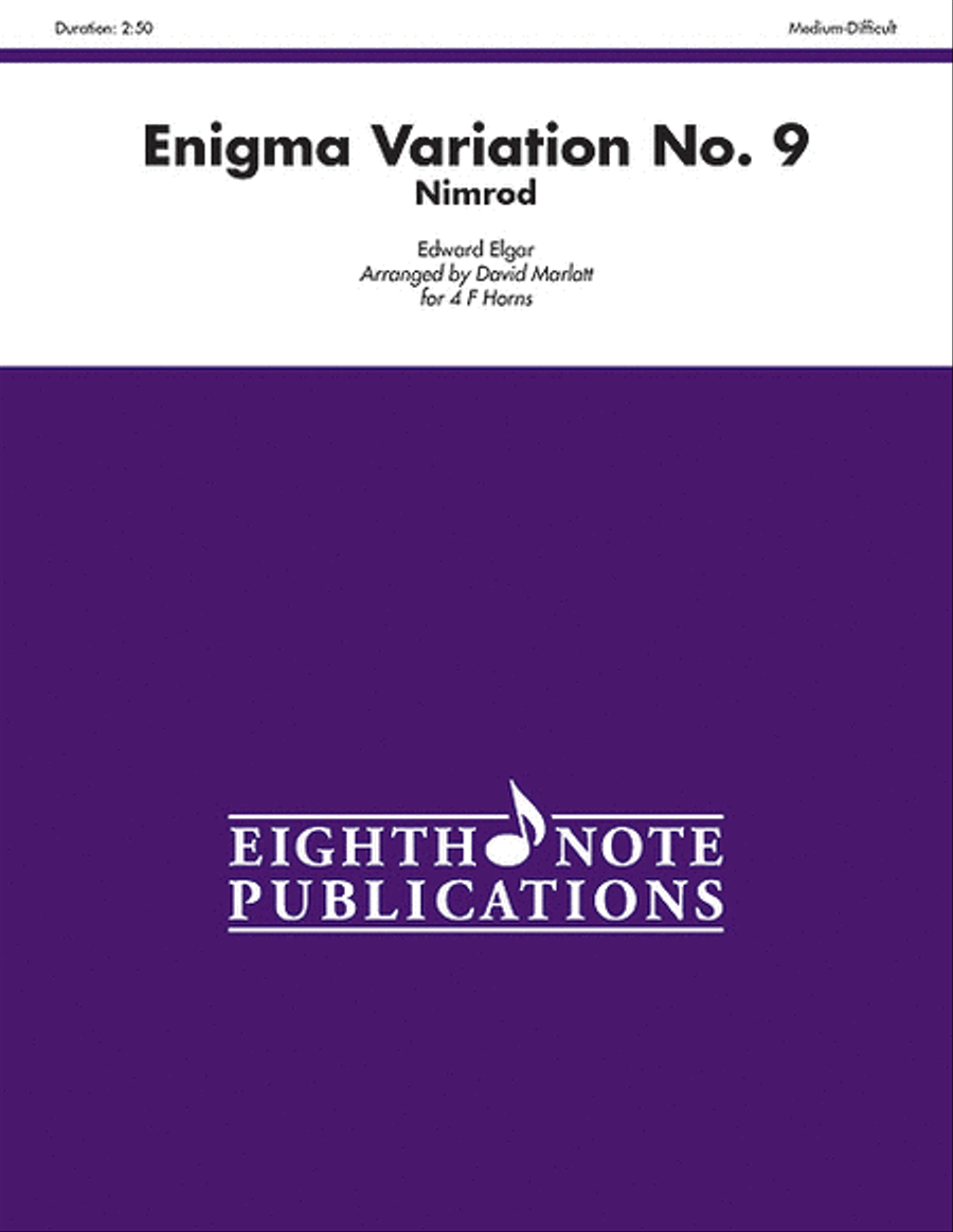 Enigma Variation No. 9 French Horn Quartet scores gallery preview page 1