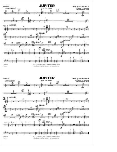 Jupiter (from "The Planets") - Cymbals