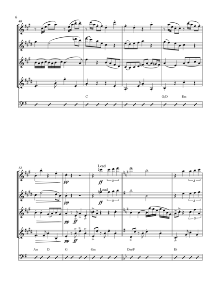 Por Una Cabeza (Sax Quartet) image number null