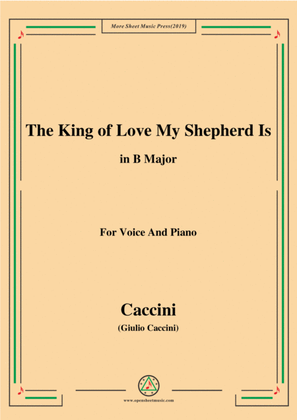 Book cover for Shelley-The King of Love My Shepherd Is,in B Major,for Chours&Pno