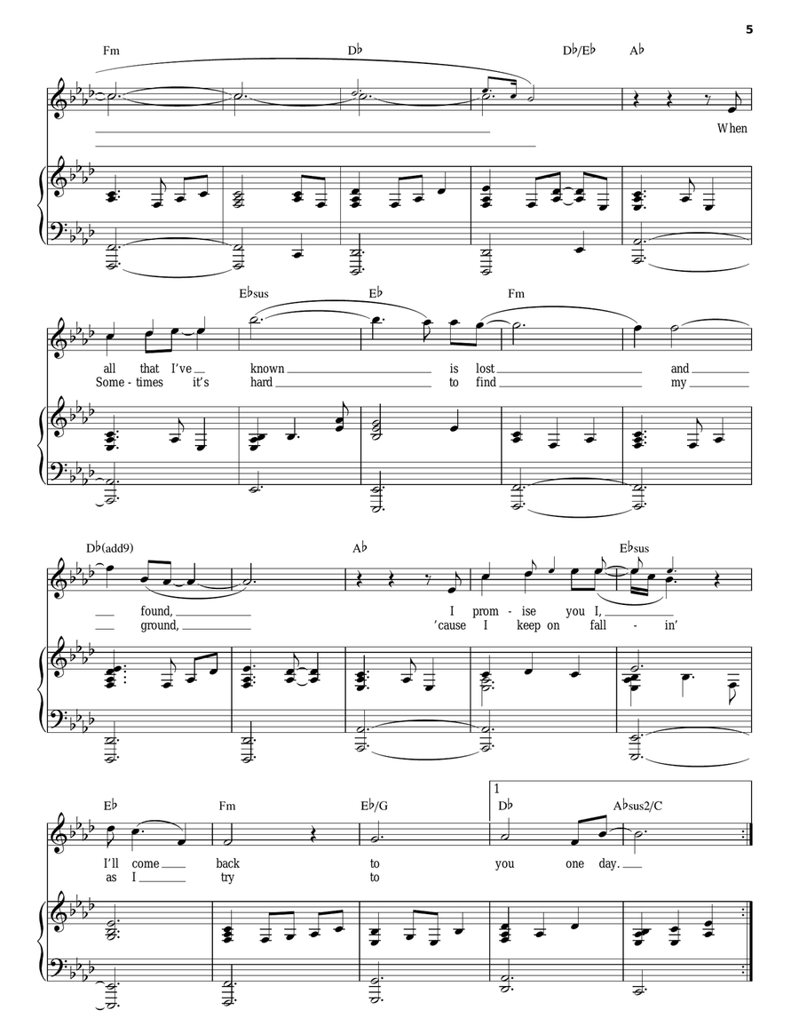 February Song Piano, Vocal scores gallery preview page 5