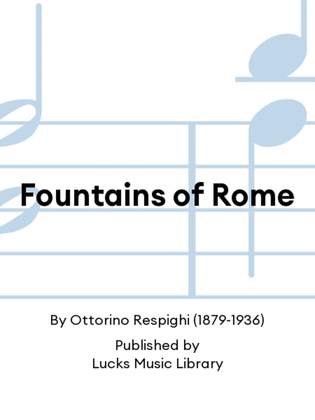 Book cover for Fountains of Rome