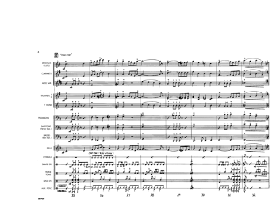 Oh! You Beautiful Doll Marching Band scores gallery preview page 5