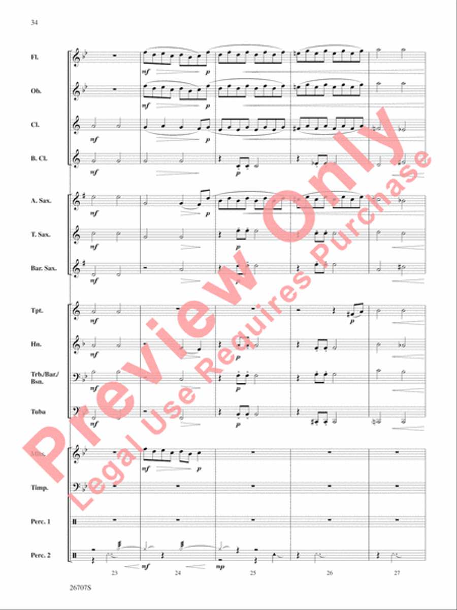 The Wizard of Oz, Themes from Concert Band scores gallery preview page 35