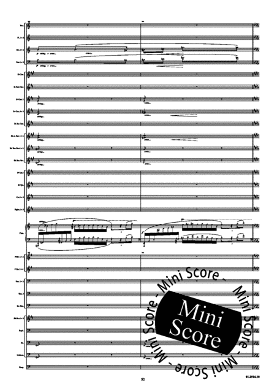 Piano Concerto opus 16 A Minor Concert Band scores gallery preview page 56