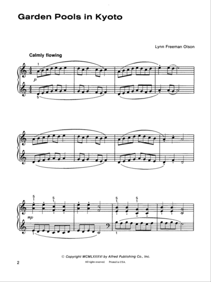 Garden Pools in Kyoto Garden Pools in Kyoto Piano Solo scores gallery preview page 2