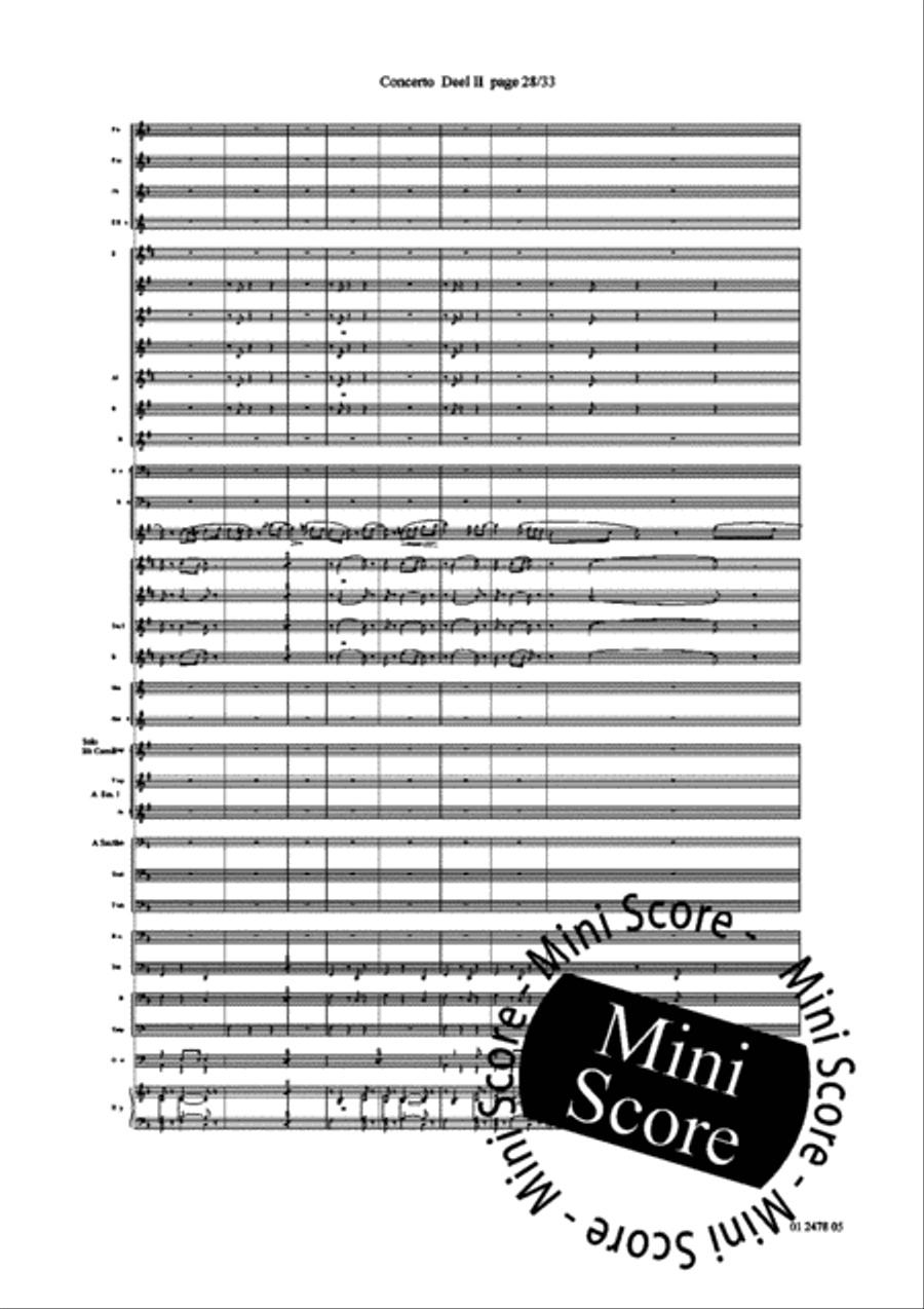 Concerto for Trumpet part 2 and 3 Concert Band scores gallery preview page 32