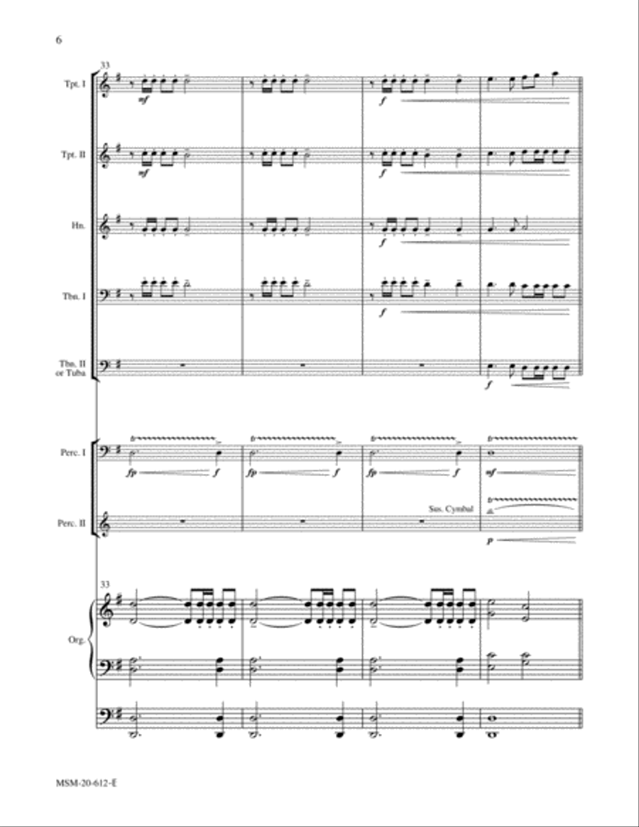 Trumpet Tune in G Trumpet scores gallery preview page 6