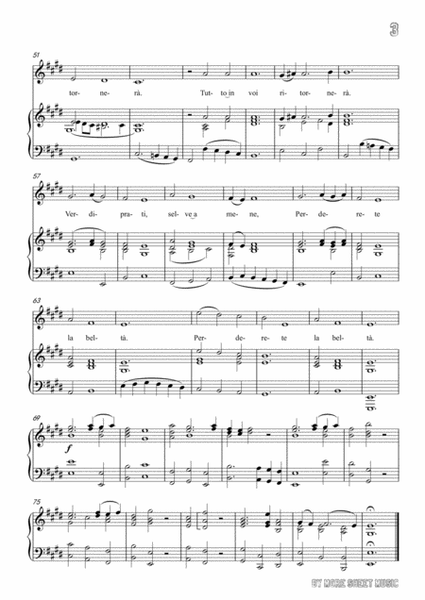 Handel-Verdi prati in E Major，for voice and piano image number null