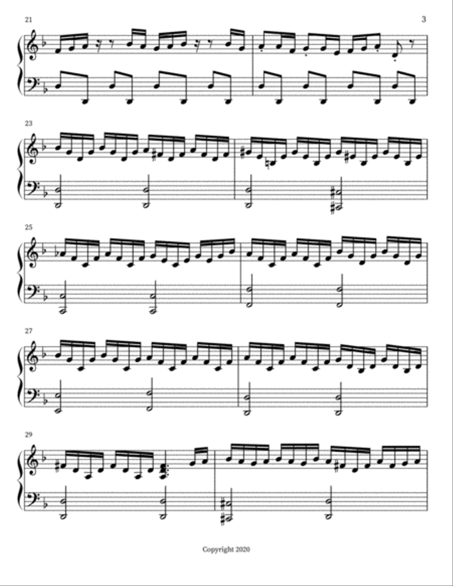 The Chase Piano Solo scores gallery preview page 3