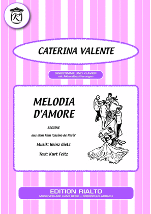 Book cover for Melodia d'amore