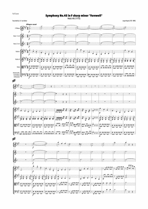 Haydn - Symphony No.45 in F sharp minor, Hob.I:45 "Farewell"