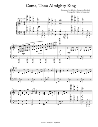 Come Thou Almighty King (Advanced Piano)