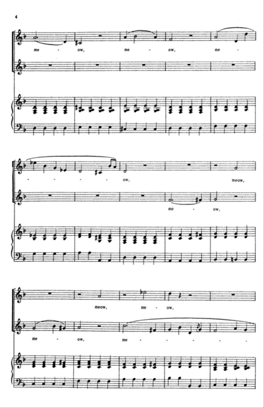 Duet for Two Cats 2-Part scores gallery preview page 9