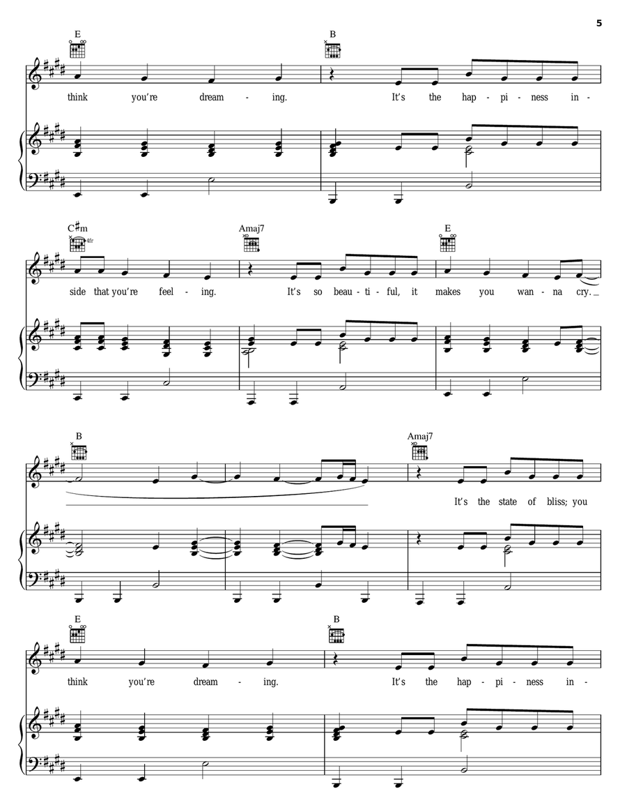 Innocence Piano, Vocal, Guitar scores gallery preview page 5