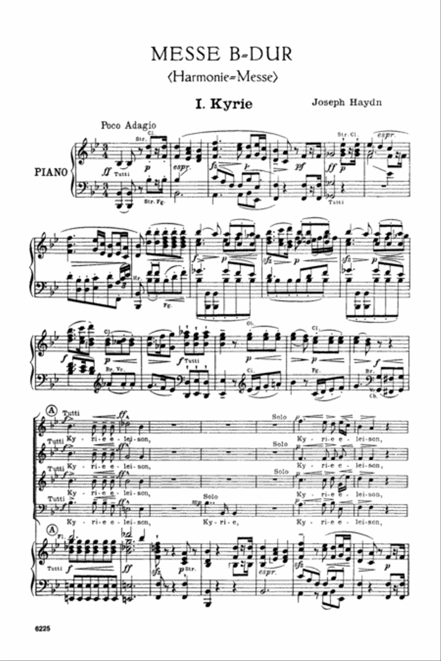 Harmoniemesse in B-flat Major 4-Part scores gallery preview page 4