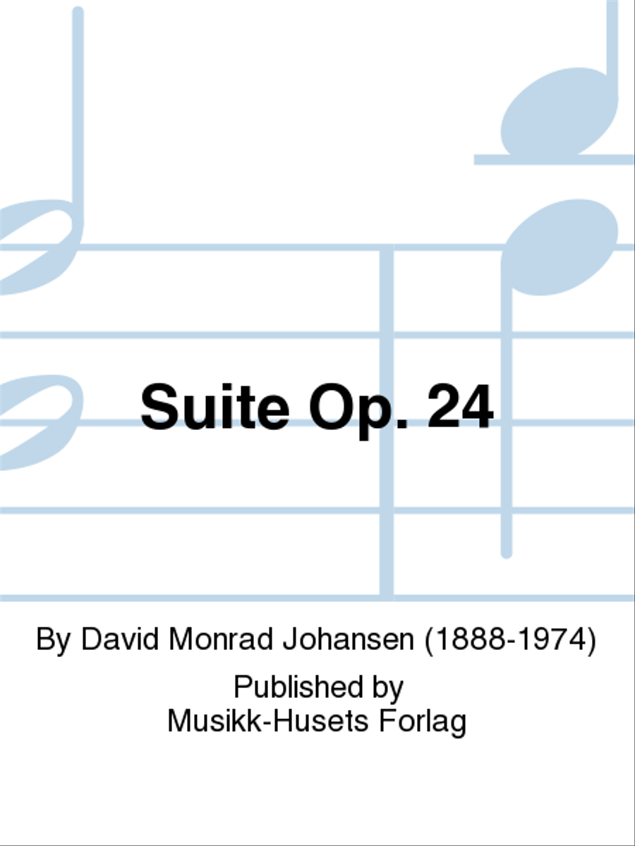 Suite Op. 24 Piano Accompaniment scores gallery preview page 1