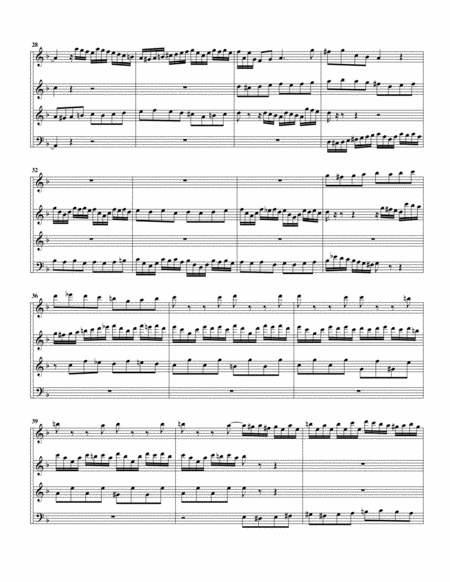 Fugue for organ, BWV 544/II (Arrangement for 4 recorders)