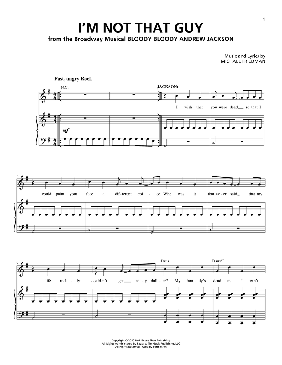 I'm Not That Guy Voice scores gallery preview page 1