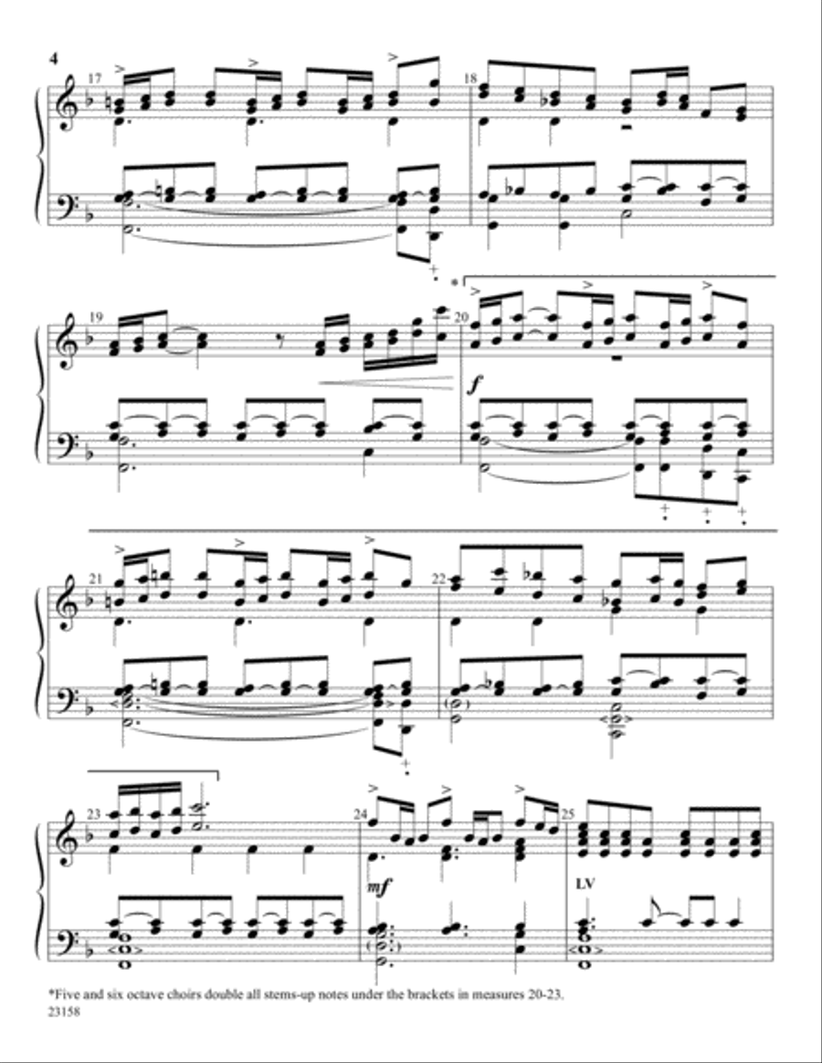 Allegro Glorioso Allegro Glorioso Handbell Choir scores gallery preview page 4