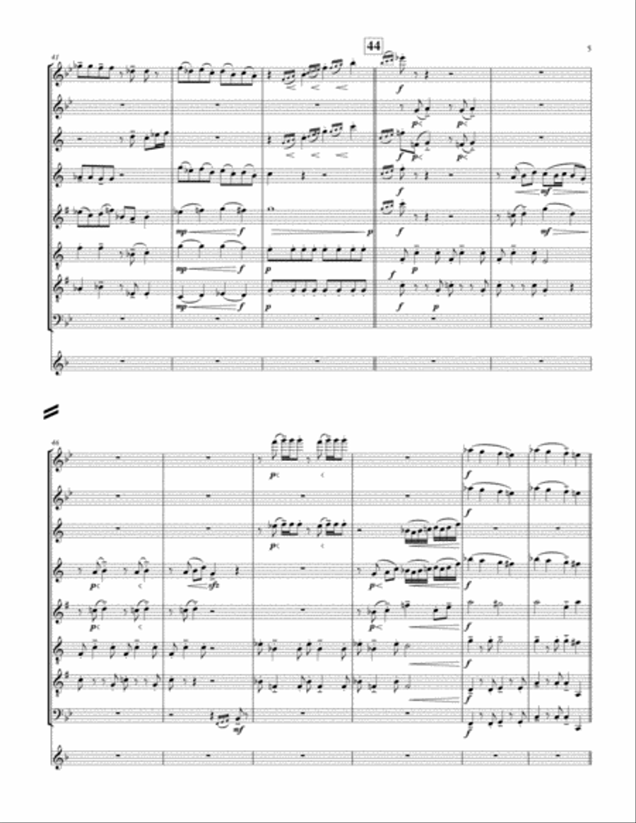 Belle Woodwind Quintet scores gallery preview page 5