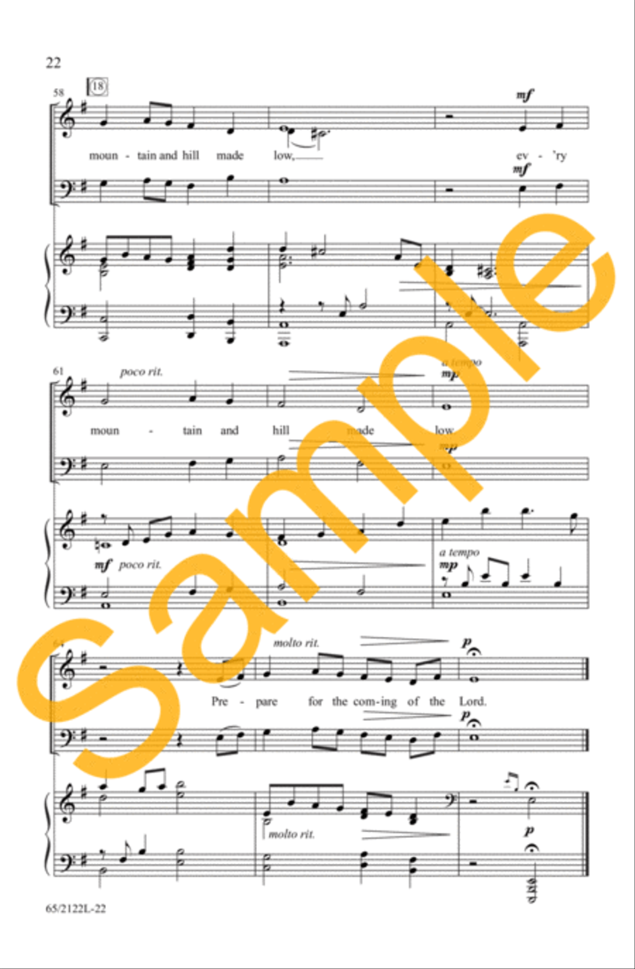 A New and Glorious Morn! 3-Part scores gallery preview page 17